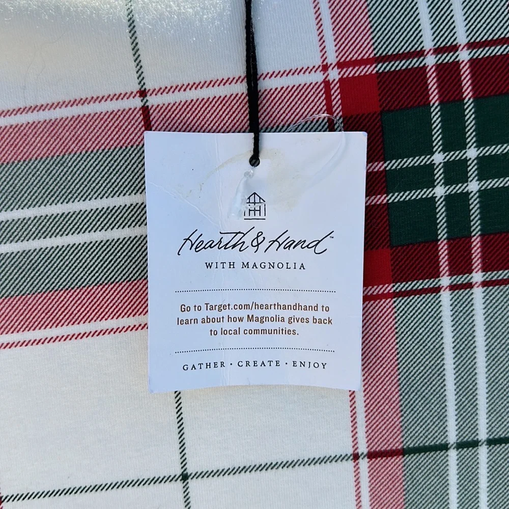 Hearth & Hand Magnolia Holiday Plaid (Union) Pajamas Adult size 4xl tall nwt